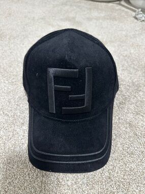 Black Embossed Logo Baseball Cap